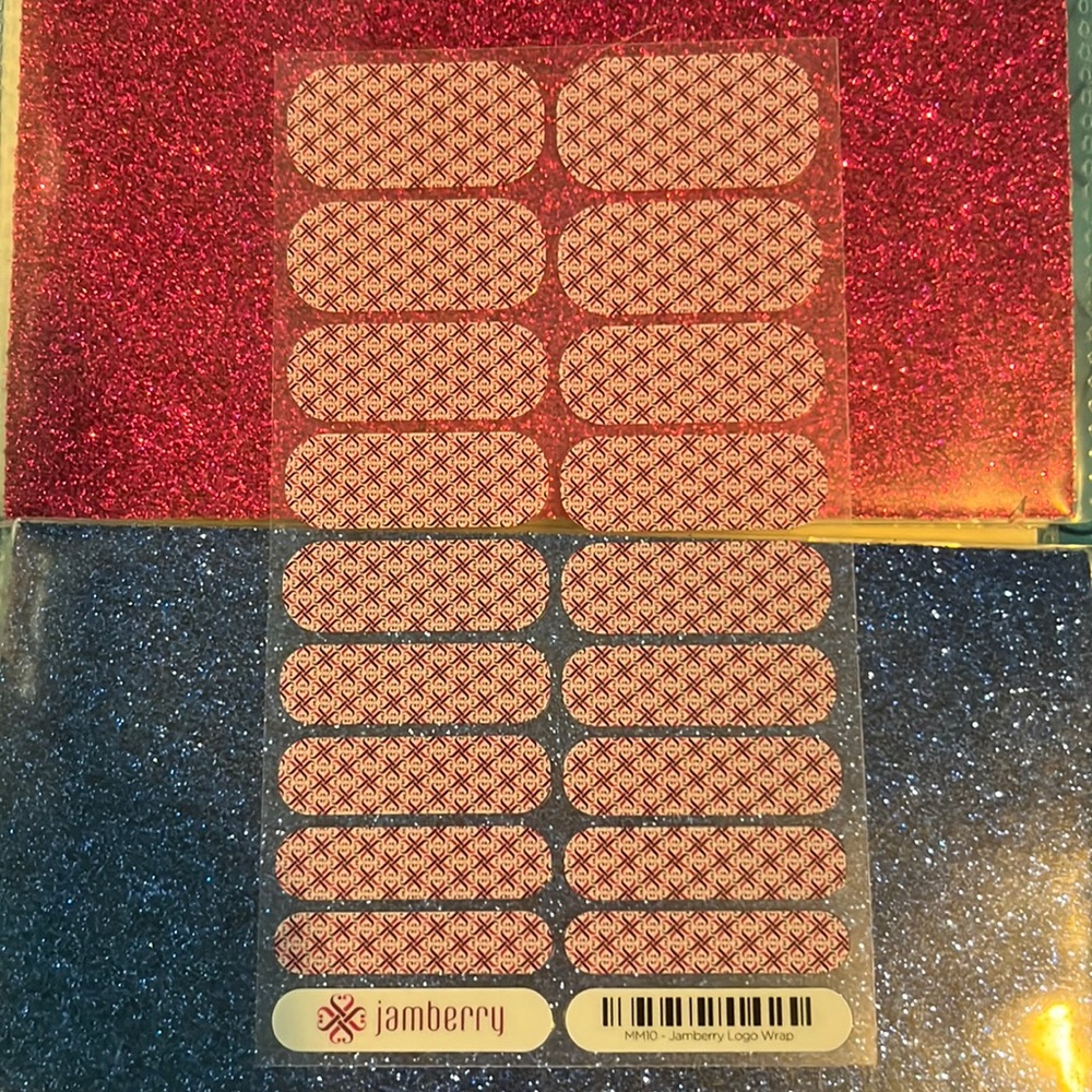 🔴 2/$6 Jamberry Logo nail wraps
